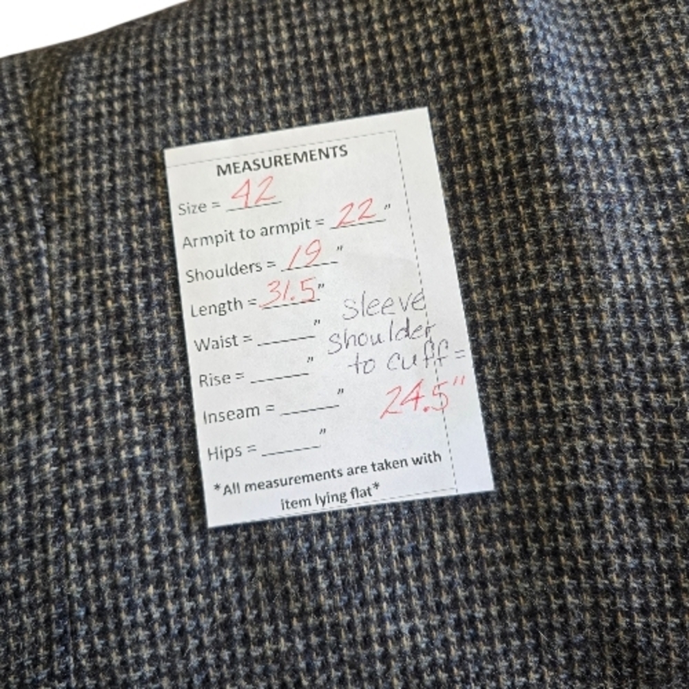 Taos County Western Wool Blazer Sz 42 - Picture 8 of 9